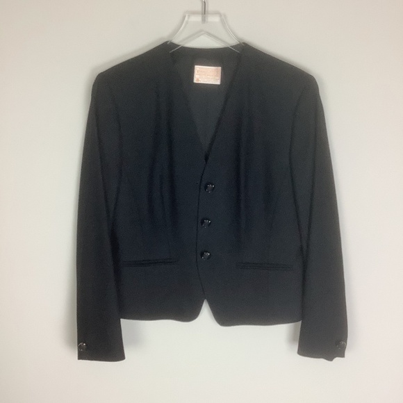 Pendleton Black Career Virgin Wool Blazer USA Made 10 - Picture 4 of 10